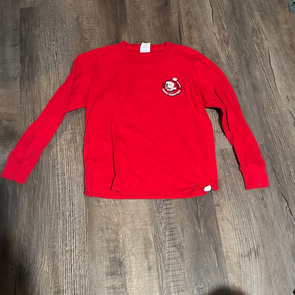 Port and Company Kids Bright Red Long Sleeve Tee